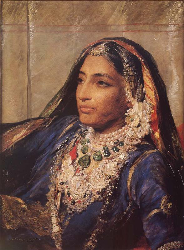 George Richmond Maharani Chund Kowr alias Rani Jindan oil painting picture